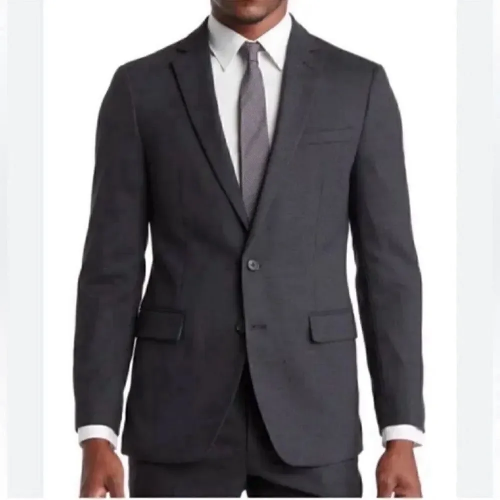 Original Penguin Men's Gray Wool Blend Blazer (40 long)